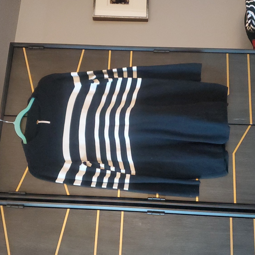 Free People Black and White Striped Crew Neck Sweater - Picture 5 of 5